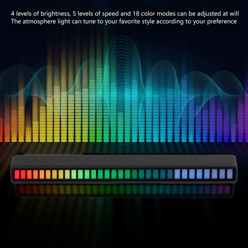 RGB Light Bar Voice Control Ambient Light Music Atmosphere Lamp