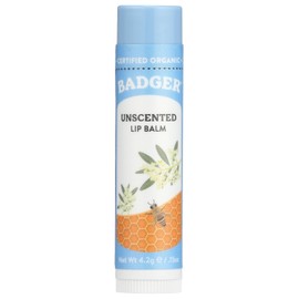 2 Pack Badger Classic Organic Lip Balm - Unscented - 0.15 oz Per Stick