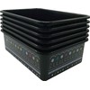 Chalkboard Brights Large Plastic Storage Bins - 6 Pack