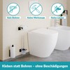 WEISSENSTEIN Toilettenpapierhalter Edelstahl ohne Bohren - WC-Rollenhalter selbstklebend - 16