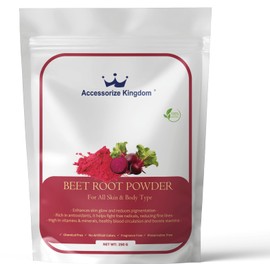 Herbal Face Pack Powder | 100% Natural & Organic Skincare | For Glowing Skin, Acne Control, Anti-Aging | All Skin Types | (250g, Beetroot)