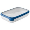 Curver 00009-082-00 Rechteckige Frischhaltedose New Grand Chef, 2,6L, transparent/blau