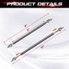 Xotic Tech 2pc Adjustable 8"-11" Front Bumper Lip Splitter Diffuser