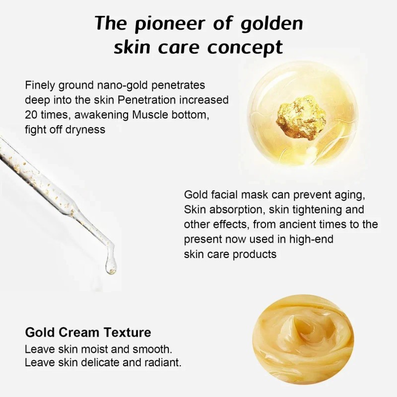 Máscara Exfoliante Gold Foil Facial Dorada Antienve