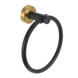 Bathroom Hand Towel Ring Hanger: Stainless Steel Towel Ring Hanging Towel Ring Hand Towel Ring Holder Black Gold