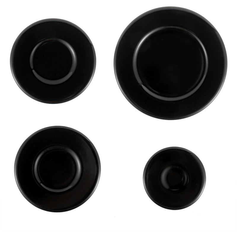 Upgraded Gas Stove Burner Cap Set - 4Piece Metal Cooker