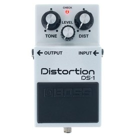 BOSS DS-1 Limited-Edition Metallic White Distortion Effects Pedal