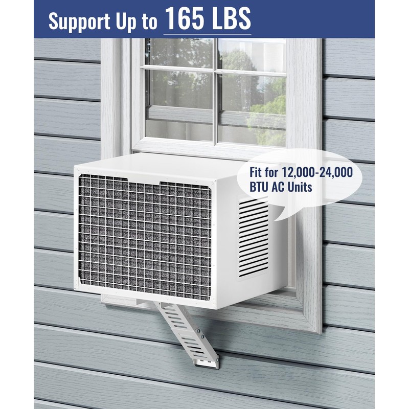 LuckIn Air Conditioner Support Bracket, Heavy Duty Window AC Bracket