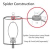 Aspen Creative 32631A Transitional Empire Shape Spider Construction Lamp Shade