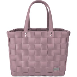 normani Shopping Bag/Carry Bag with Handle - Plastic Shopping Basket - Large Women's Shopper Robust and Durable - 20 Litre Volume, rose, Standard size