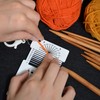 UPTTHOW Knitting Needle Gauge Spinning Control Card Multifunctional Combo Ruler