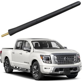 6 3/4 Inch Short Antenna for Nissan Titan (2019-2024), Nissan Titan 2019 2020 2021 2022 2023 2024, Car Wash Proof, Internal Copper Coil Antenna Mast Replacement