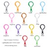 PandaHall Elite 105 Pcs Plastic Bulb Shaped Carabiner Hook for