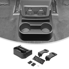 Linskip Rear Seat Cup Holder + Chargering Slot Organizer Compatible 2021 2022 2023 2024 Ford Bronco & Bronco Raptor Accessories, for Bronco Interior Accessories-4Door