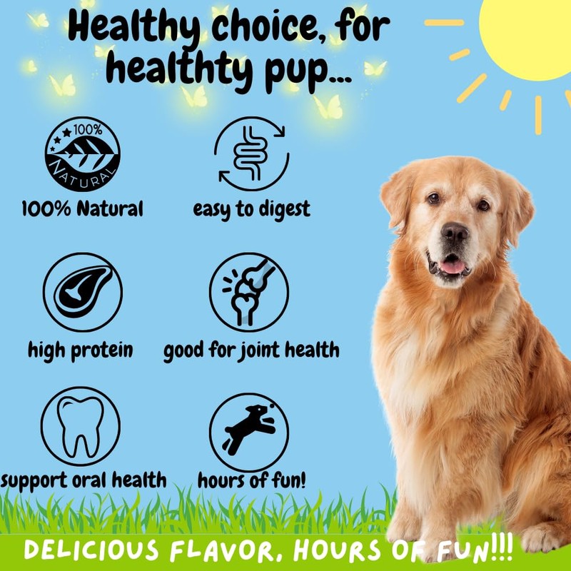 BULLYSTICKS & MORE 8-10 Inch Smoked Beef Cheek Snouts for