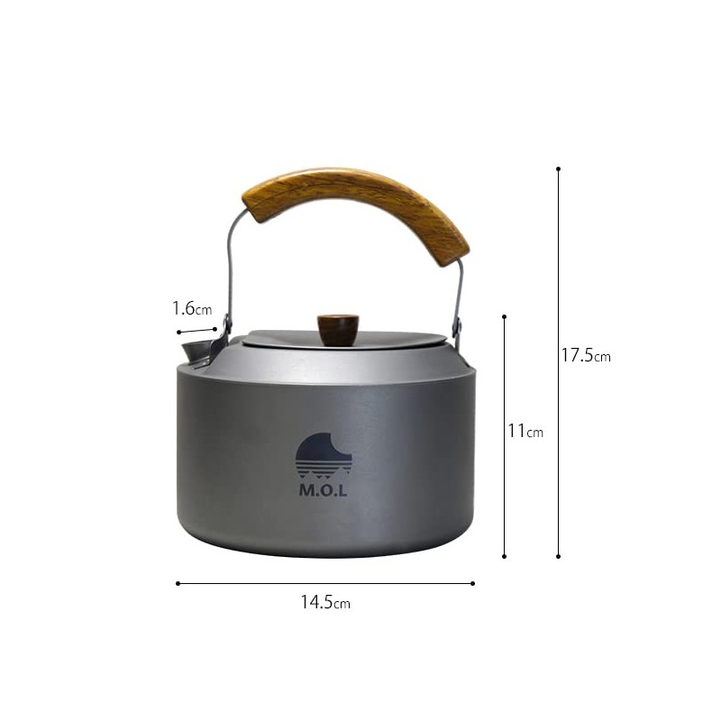 M.O.L MOL-G014 Titanium Kettle, 30.4 fl oz (900 ml)