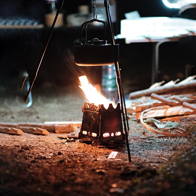 BlueDorado Ultralight Wood Burning Stove Portable Backpacking Stove Titanium Multi-Fuels