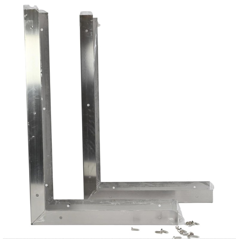 2 Pieces Stainless Steel Microwave Trim Kit Microwave Side Panel