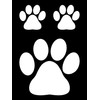 Eyecandy Decals Dog PAW 4" Decal Sticker Plus 2 Small