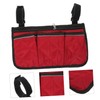Mipcase Wheelchair Side Bag Straps Multi-Pocket Storage Pouch for Walkers