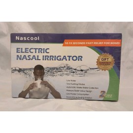 Nascool Electric Nasal Irrigation System with 50 Salt Packets, Sinus Rinse Clean