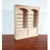 Streets Ahead Dollhouse Shop Shelves 2 Bay Adjustable Shelves 1:12
