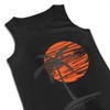Kamaple Palm Tree Men's Fitness Tanks Tops T Shirt (Black,