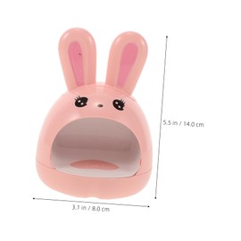 FRCOLOR Bunny Mini UV LED Nail Lamp Portable Gel Nail Dryer for DIY Manicure Cute Design Easy to Use for Beginners and Family