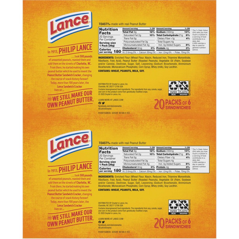 Lance Toasty Cracker (40 ct.)