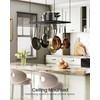 CHOEZON Hanging Pot Rack, Ceiling Mounted Pot Hanger for Kitchen,
