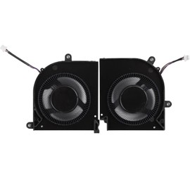 YAEHUYING New CPU+GPU Cooling Fan Replacement for MSI Stealth 15M MS-1562 MS-1563 15M A11UEK-009 A11UEK-280 15M-A11UEK 15M-A11UEKV 15M-A11SEK 15M-A11SDK BS5405HS-U4X BS5405HS-U4W DC5V Fan