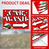 3 Pack Car Wash Yard Signs with Stakes, Double-Sided Outdoor
