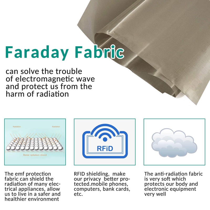 Faraday Fabric Shielding Fabric Faraday Fabric Protects Signal Conductive Fabric