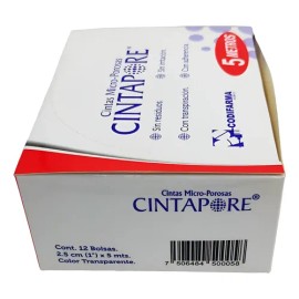 Cinta Microporosa Transparente 2.5 Cm (1 ) X 5 Mts
