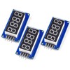 CANADUINO® 3 x LED 7-Segment Display, 4 Digits, Serial Interface,