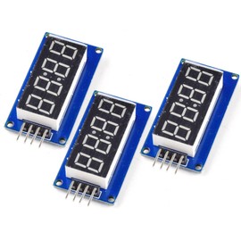 CANADUINO® 3 x LED 7-Segment Display, 4 Digits, Serial Interface, TM1637