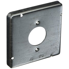 4-11/16 in. Square Work, Exposed Work, 20A Receptacle 2.1594 in. Dia