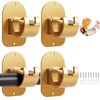 Cadorasty No Drill Curtain Rod Holder Hangers - Self Adhesive