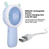 Mini Handheld Fan 3 Levels Adjustable USB Rechargeable Cute Rabbit