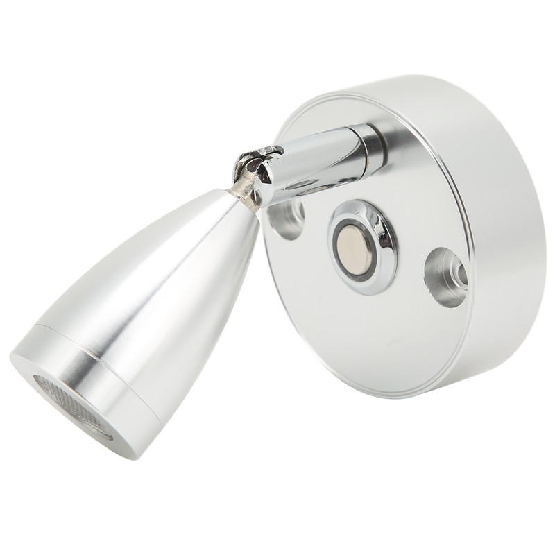 RV Reading Light 3500K 3‑Color Aluminium Alloy Adjustable Angle 12V‑24V