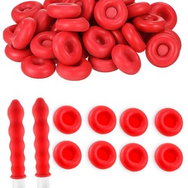 30Pcs Red Caulk Saver Cap Caulk Finishing Tool Universal Caulking Tube Covers Caps for Sealing and Preserving (30)