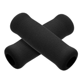 Healvian 2 Stück Gehstockgriffe Ersatzgriffe für Krücken Gehstock Griffe aus Schaumstoff Gehstock Griff rutschfeste Krücken Ersatz Schwammgriff Schwarz