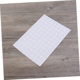 TEHAUX Cabinet Screw Sticker White 96pcs Waterproof Screw Hole Covers Non-slip 15mm Decorative Covers