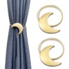 Magnetic Curtain Tiebacks Alloy Moon Curtain Holdbacks Silver/Gold Curtain Tie