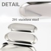 6 PCS Tip Trays Metal Restaurant Service Plate Oval Organizer