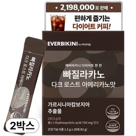 Vitamin Village Palylacano Dark Roast Americano Flavor, 42g, 2 Boxes / 비타민마을 빠질라카노 다크 로스트 아메리카노맛, 42g, 2박스