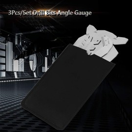 Drill Angle Measuring Device, 3 Pieces Drill Angle Measuring Device Dirll Sharpener Tools S/S Angle Measuring Device, #908