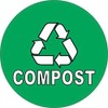 StickerTalk Compost Vinyl Sticker, 5 inches by 5 inches