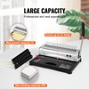 Happybuy Comb Binding Machine, 21-Hole Binder for 450 Sheets, Includes