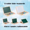 Uping Magnetic Wooden Puzzle Easel Double-Sided Board Wooden Board Doodle